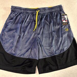 NWT AND1 Men's Basketball Shorts Grey Black Size 2XL 10" Inseam Pockets